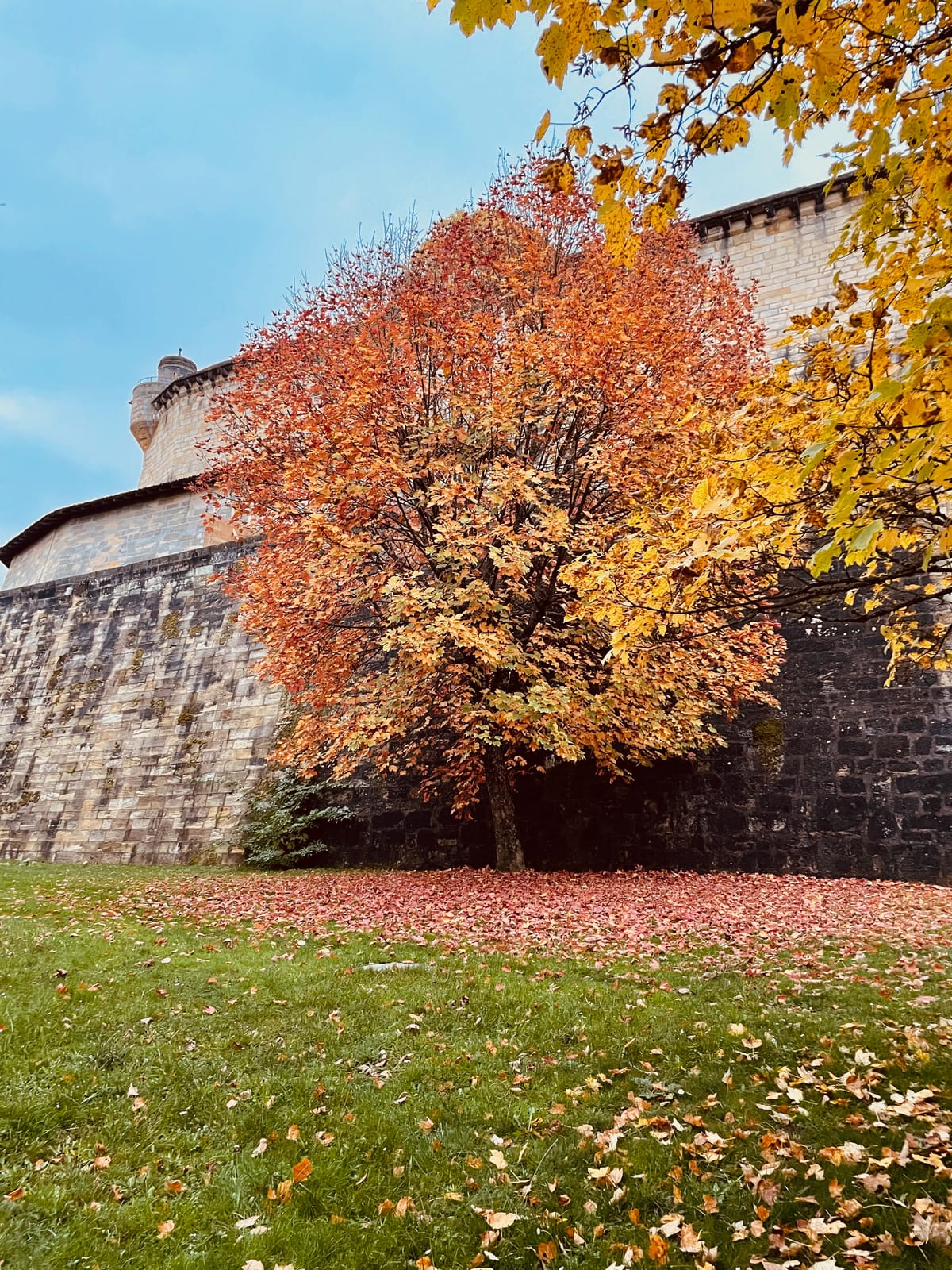 Der Festungshof im Wandel der Jahreszeiten